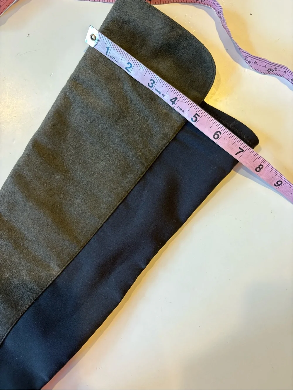 Stuart Weitzman || Reserve 5050 Over the Knee Boots Suede Stretch Gray Black 8